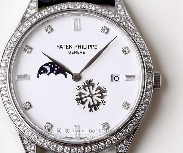 PATEK PHILIPPE手錶 2019最新款情侶對表 百達翡麗月相系列 百達翡麗高端情侶腕表  hds1419